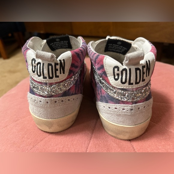 Golden Goose MIDSTAR TIE DYE SUEDE SNEAKERS IN TIE DYE PINK BLAC - sz 7 (37) - Picture 6 of 11